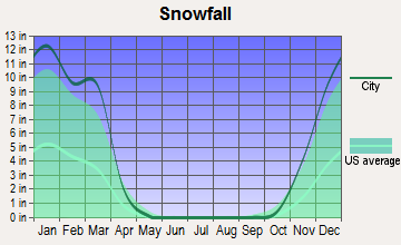 East Palestine, Ohio snowfall