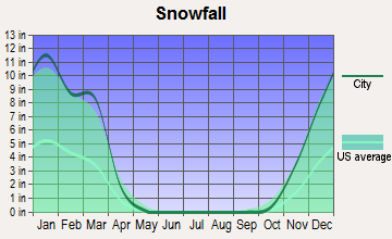 Morristown, Ohio snowfall