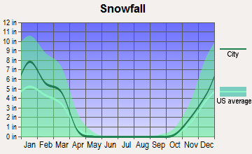 Wilmington, Ohio snowfall