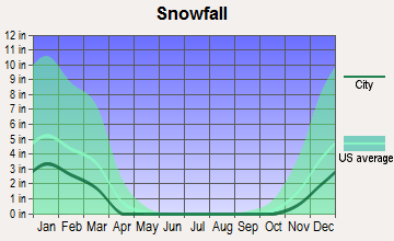 Fairview, Oklahoma snowfall