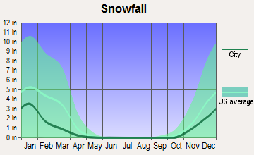 Altamont, Oregon snowfall