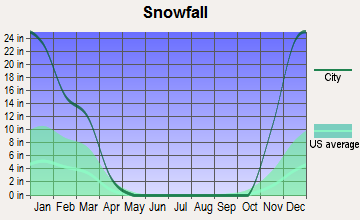 Waterford, Pennsylvania snowfall
