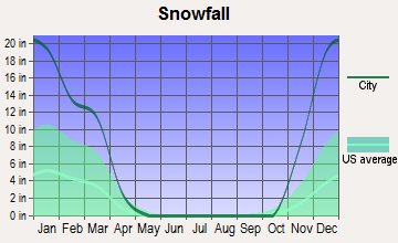 Pleasantville, Pennsylvania snowfall