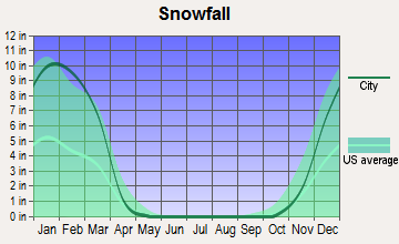 Tamaqua, Pennsylvania snowfall