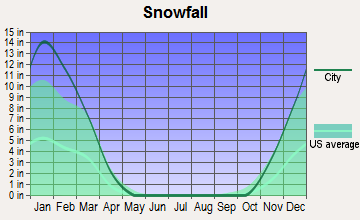 Romney, West Virginia snowfall