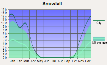 Rib Lake, Wisconsin snowfall