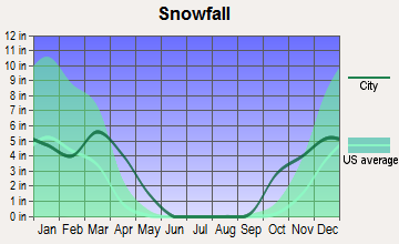 Lake City, Colorado snowfall