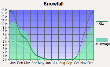 Pierce, Idaho snowfall