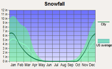 Garden Valley, Idaho snowfall