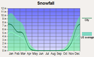 Granville, Illinois snowfall