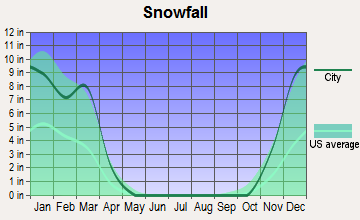Elkader, Iowa snowfall