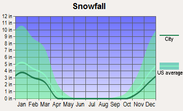 Cherryvale, Kansas snowfall