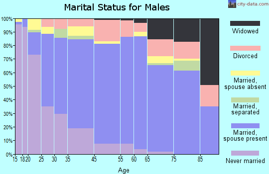 Zip code 00616 marital status for males