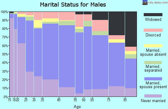 Zip code 00638 marital status for males