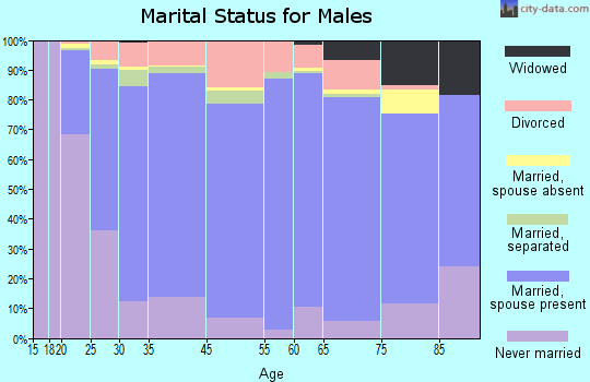 Zip code 00660 marital status for males