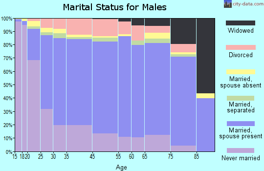 Zip code 00667 marital status for males