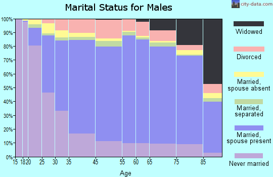 Zip code 00680 marital status for males