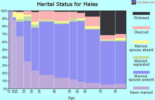 Zip code 00683 marital status for males