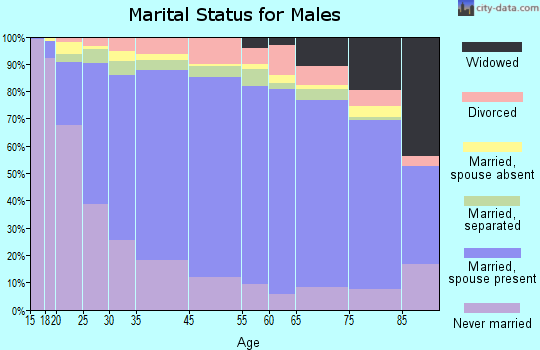 Zip code 00698 marital status for males