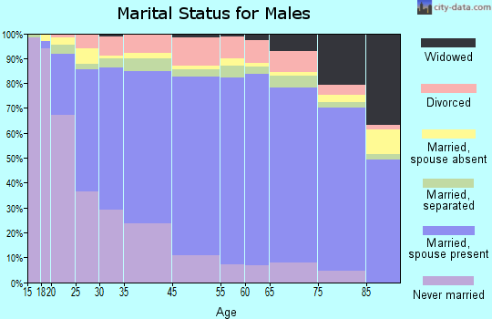 Zip code 00736 marital status for males