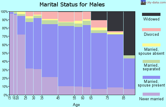 Zip code 00754 marital status for males