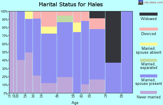 Zip code 00775 marital status for males