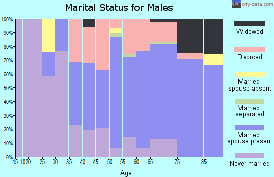 Zip code 01118 marital status for males