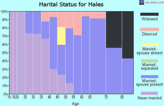 Zip code 01330 marital status for males