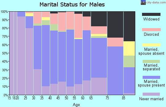 Zip code 01331 marital status for males