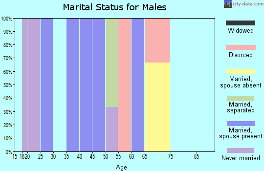 Zip code 01350 marital status for males