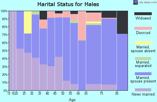 Zip code 01370 marital status for males