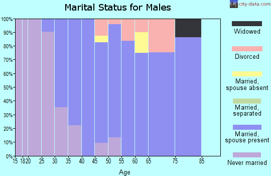 Zip code 01430 marital status for males