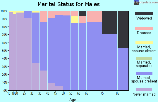 Zip code 01450 marital status for males