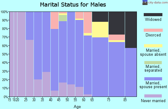 Zip code 01460 marital status for males