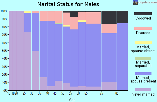 Zip code 01463 marital status for males