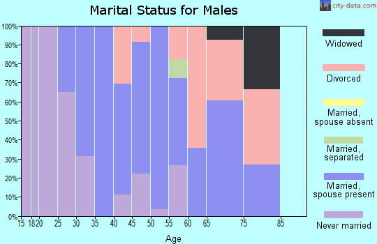 Zip code 01468 marital status for males