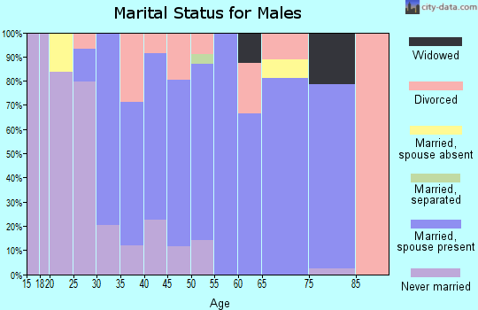 Zip code 01469 marital status for males