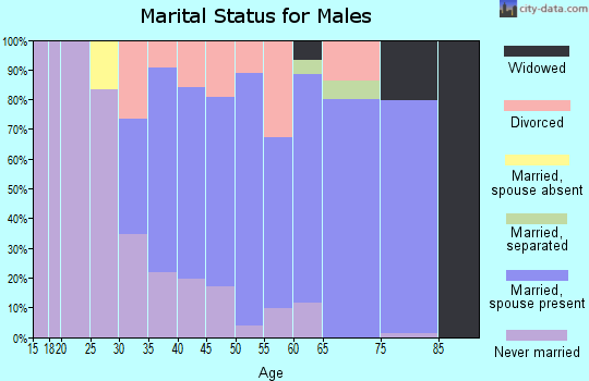 Zip code 01473 marital status for males