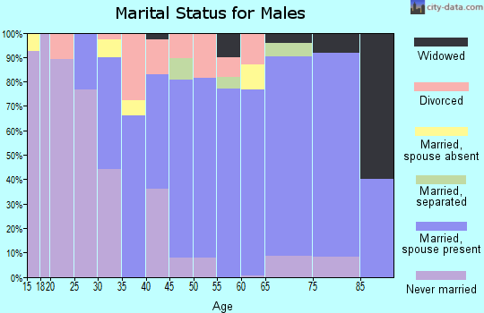 Zip code 01536 marital status for males