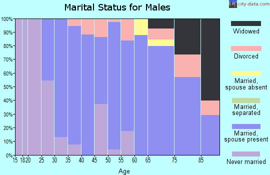Zip code 01564 marital status for males