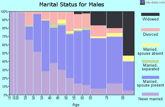 Zip code 01570 marital status for males