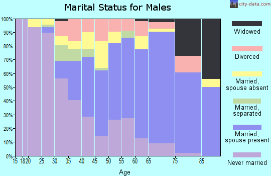 Zip code 01583 marital status for males