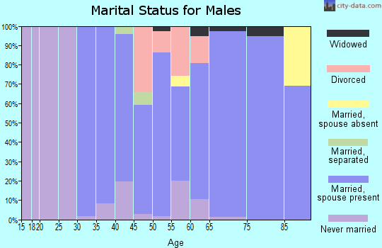Zip code 01590 marital status for males