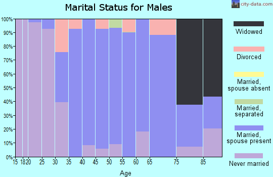 Zip code 01756 marital status for males