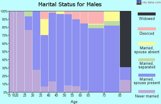 Zip code 01772 marital status for males