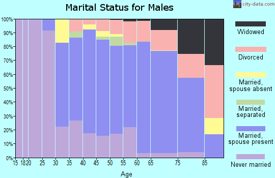 Zip code 01950 marital status for males