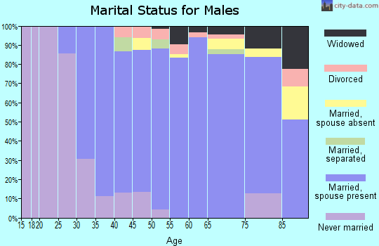 Zip code 02061 marital status for males