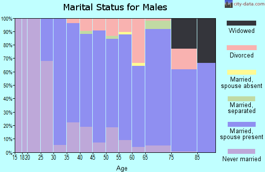 Zip code 02093 marital status for males