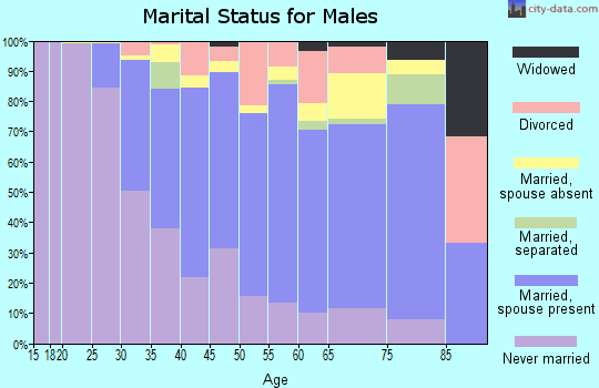 Zip code 02170 marital status for males