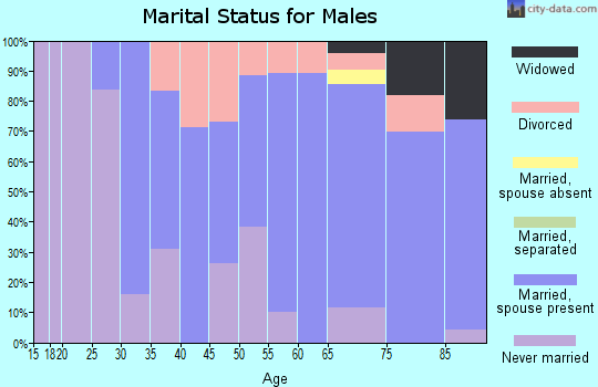 Zip code 02322 marital status for males